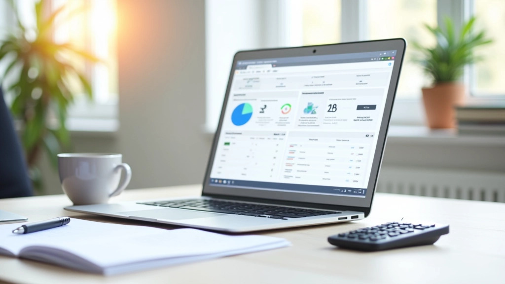 Panel zarządzania subskrypcjami na ekranie laptopa